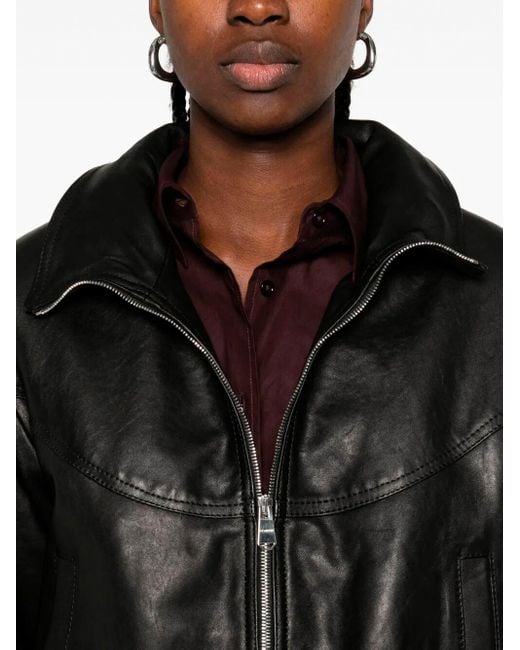 Dondup Black Zip-Front Jacket