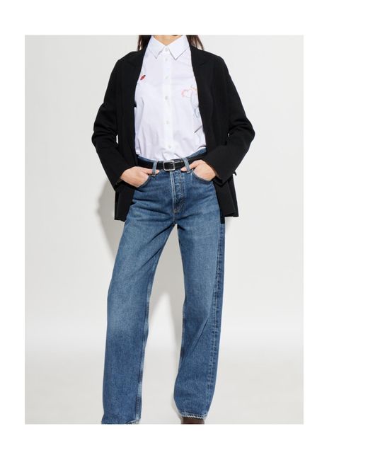 Paul Smith White Ps Paul Smith Colorful Patch Buttoned Shirt