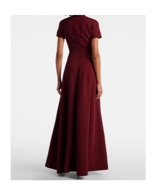 Emilia Wickstead Red Malinda Crêpe Gown