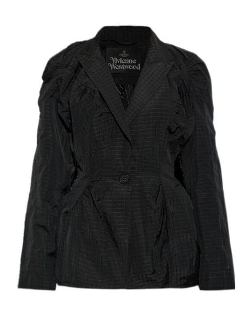 Vivienne Westwood Black Long-Sleeve Casual Jacket