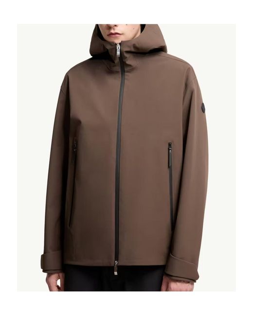 Moncler Brown Marana 3-In-1 Hooded Short Down Jacket for men