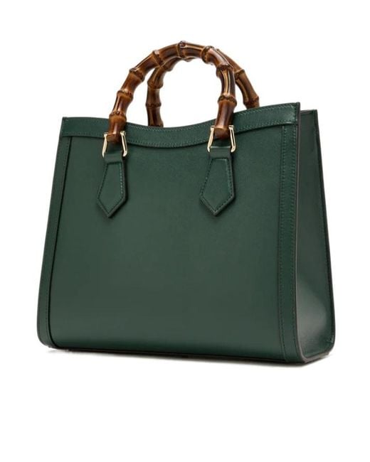 Gucci Green Diana Medium Top Handle Bag