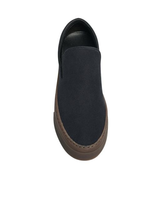 The Row Blue Mh Slip On Shoe