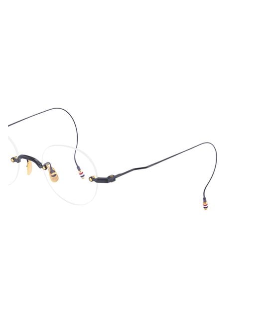 Thom Browne Multicolor Eyewear Round Frame Glasses