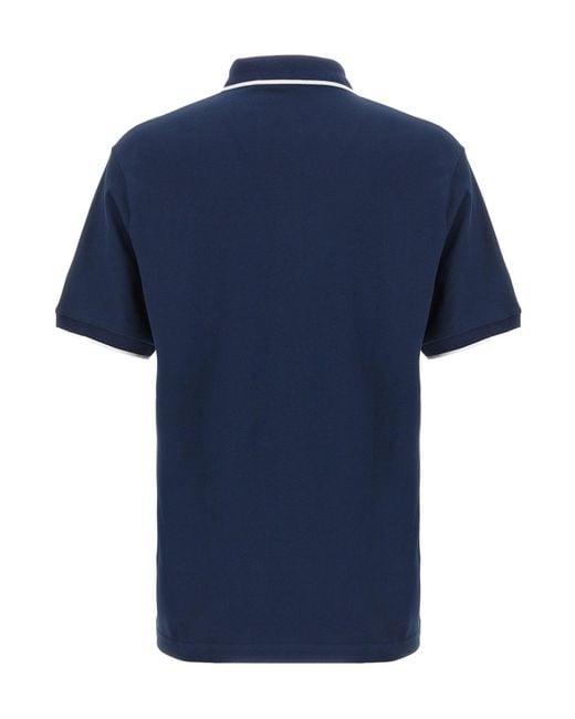 Boss Blue Short-Sleeved Polo Shirt for men