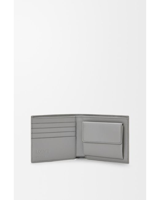 Loewe Gray Puzzle Bifold Coin Wallet for men