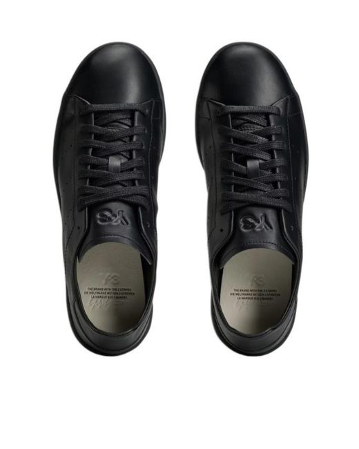 Y-3 Black Stan Smith Low-Top Sneakers for men