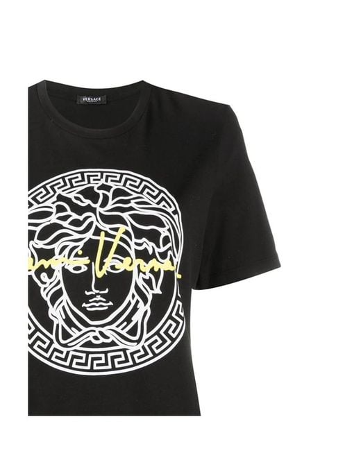 Versace Black Medusa Print T-Shirt