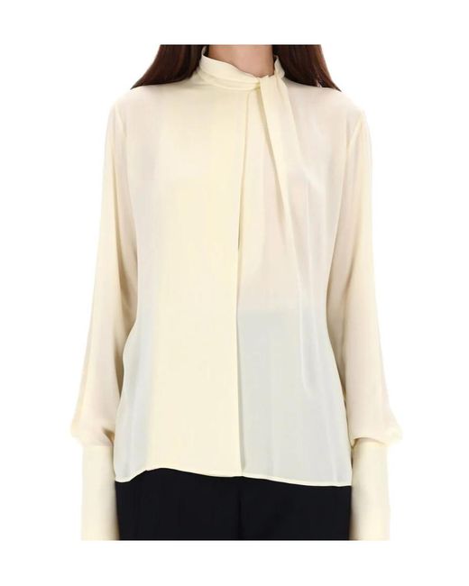 Tom Ford Green Long Sleeved Satin Blouse