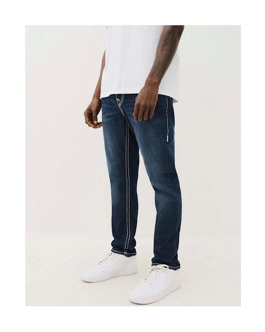 True Religion Blue Belt-Loop Jeans for men