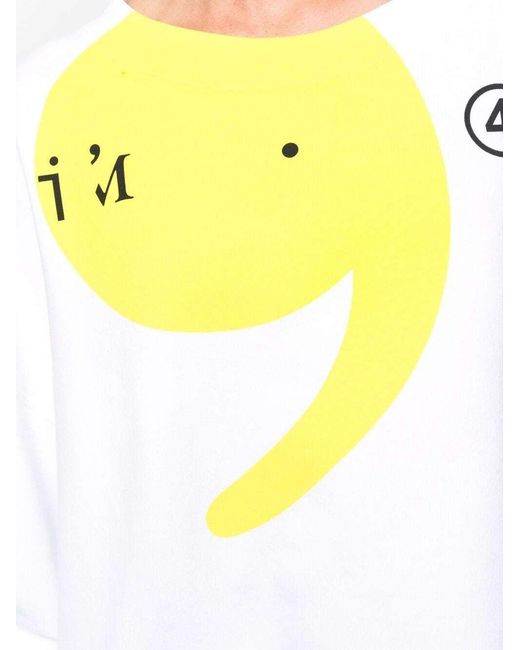 Maison Margiela White Apostrophe Logo-Print Sweatshirt