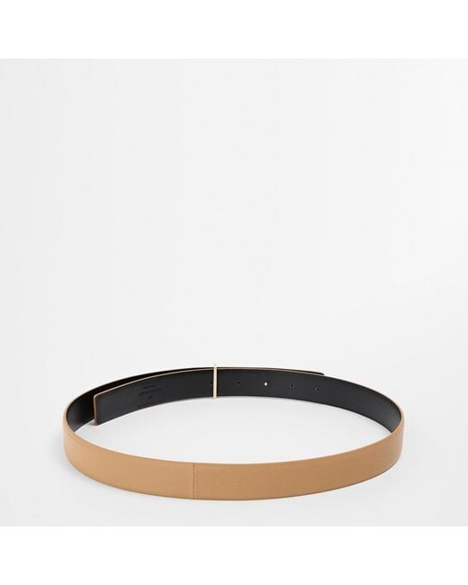 Tom Ford White Tf Grained Leather Belt