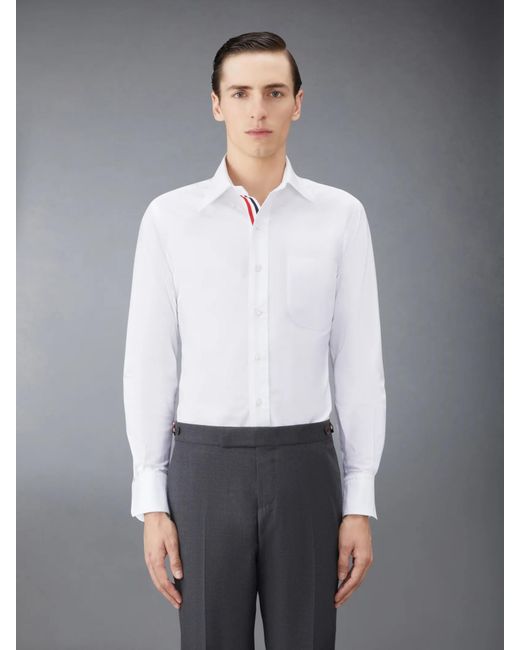 Thom Browne White Oxford Shirt for men
