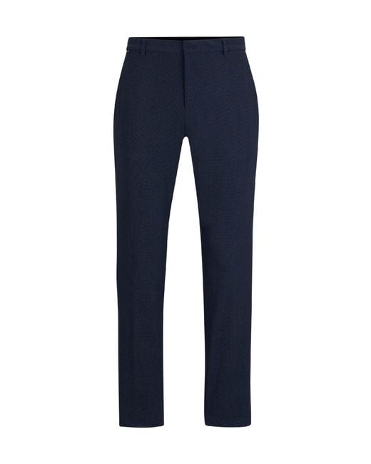Boss Blue Straightleg Trousers for men