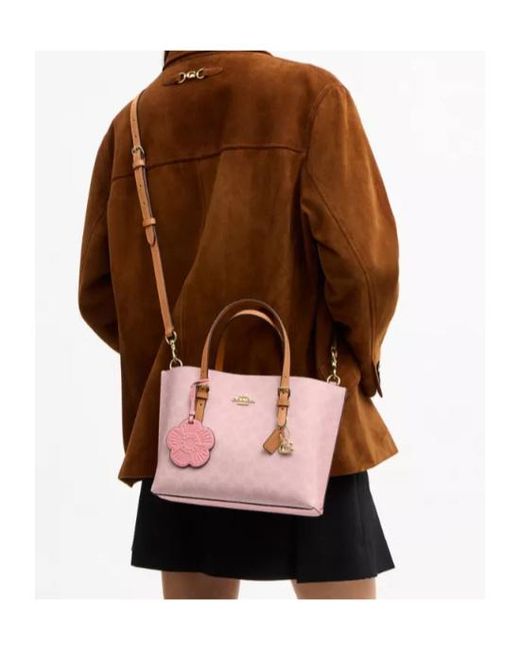 COACH Pink Mollie Tote Bag 25