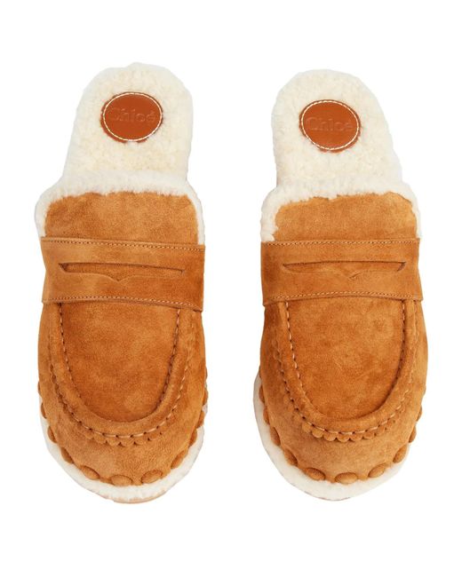 Chloé Natural Mules And Clogs