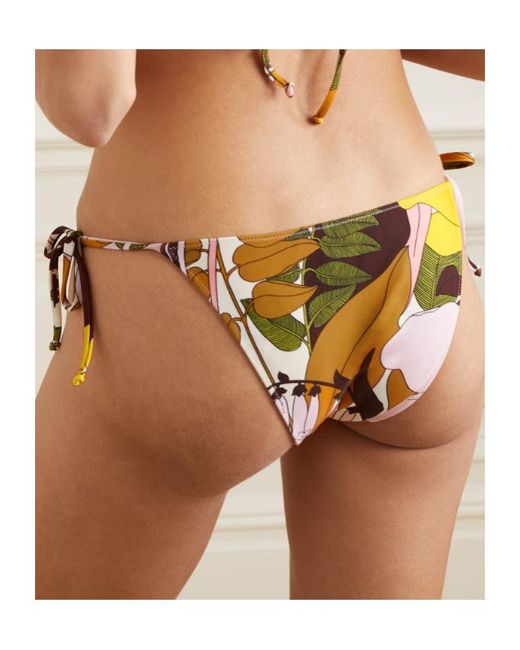 LaDoubleJ Metallic Printed Bikini Briefs
