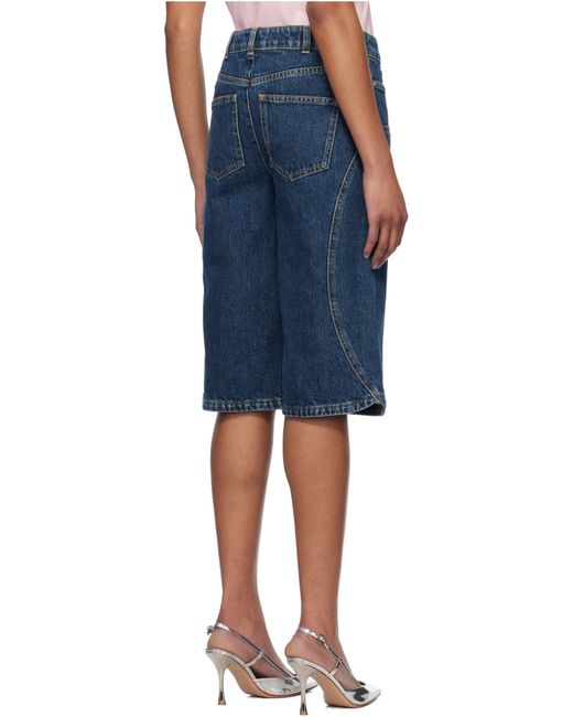 Givenchy Blue Denim Bermudas