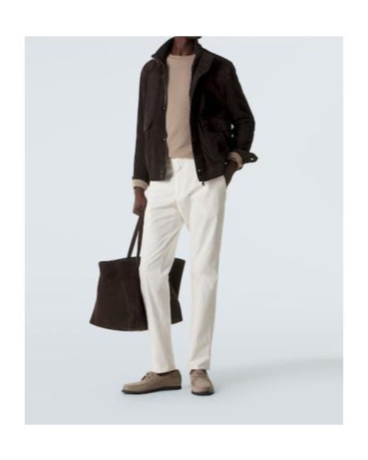 Brioni Brown Leather Derby Shoes for men