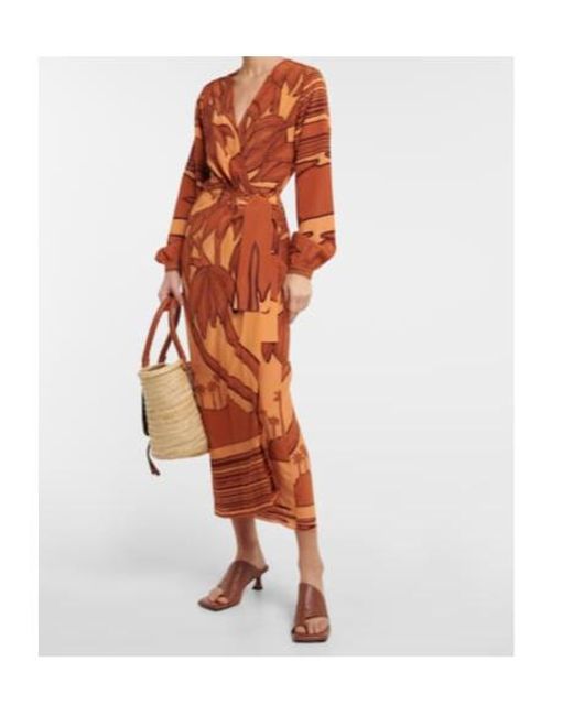 Johanna Ortiz Orange Maxi Dress
