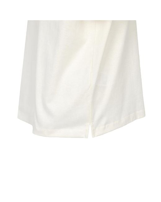 Wooyoungmi White Logo Crew Neck T-Shirt for men
