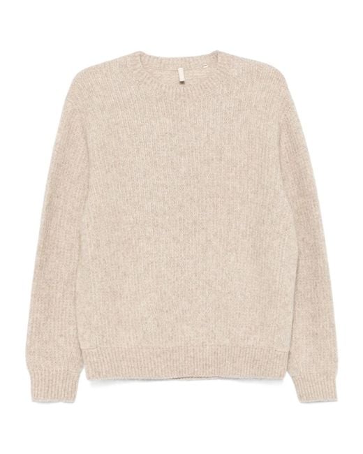 sunflower Natural Crewneck Long-Sleeved Sweater for men