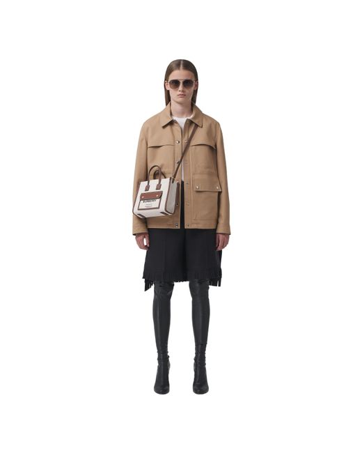 Burberry Natural Logo Printed Mini Freya Tote Bag