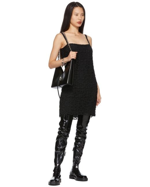Givenchy Black 4G Plaque Thigh-High Boots