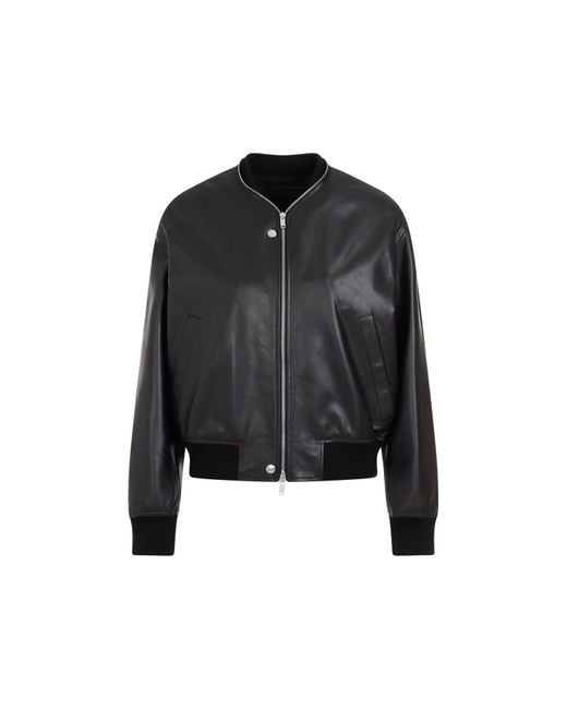 Jil Sander Black Leather Jackets