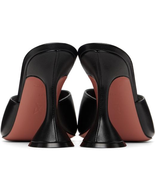AMINA MUADDI Black Lupita 95 High-Heeled Sandals