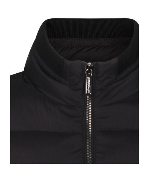 Moorer Black Padded Down Jacket for men
