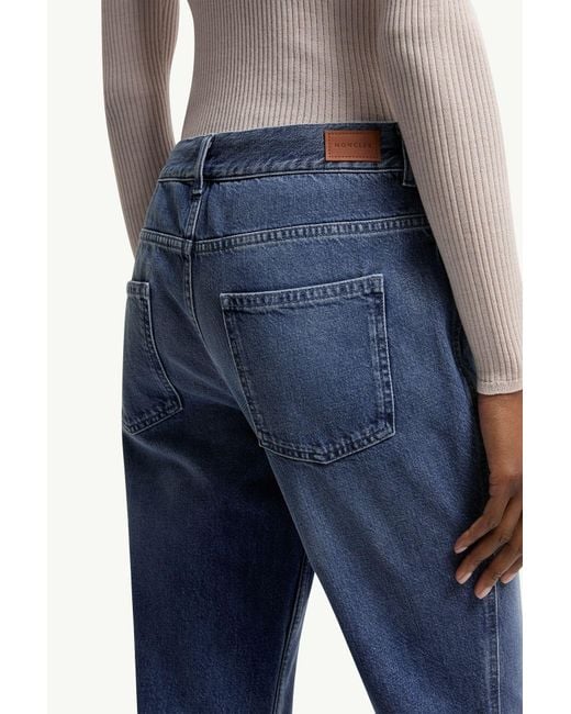 Moncler Blue Flared Leg Jeans