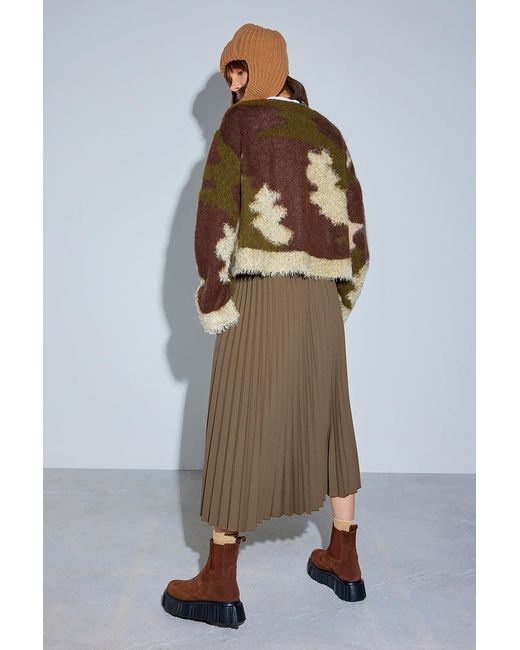 Semicouture Multicolor Camouflage-Print Knitted Jumper