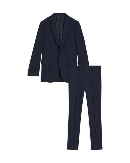 Boss Blue Long-Sleeved Suit for men
