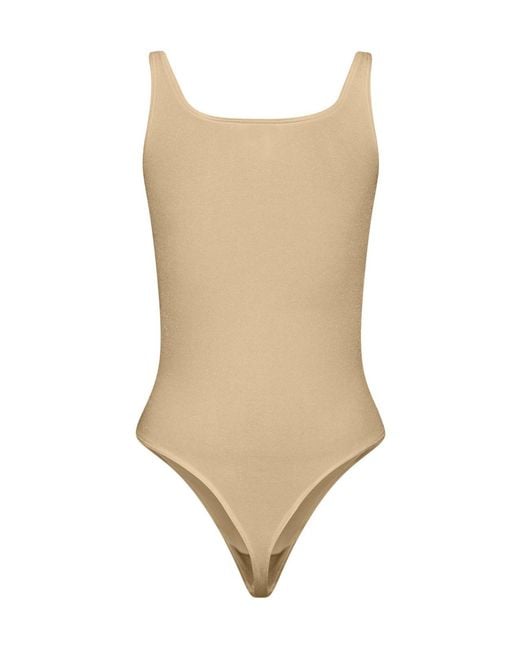 Wolford Natural Jamaika Scoop-Neck Thong Bodysuit