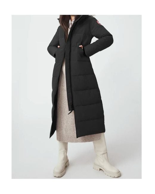 Canada Goose Black Mystique Hooded Down Jacket
