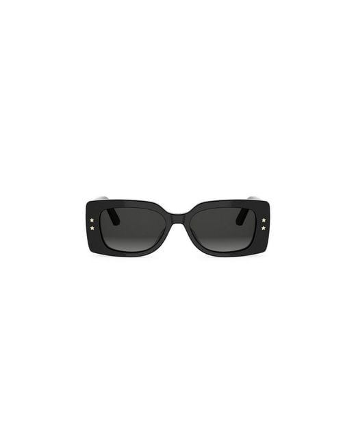 Dior White Eyewear Rectangle Frame Sunglasses