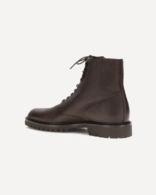 Brunello Cucinelli Brown Lace-Up Ankle Boots for men