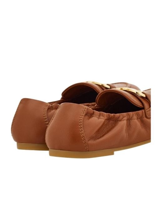 Ferragamo Brown Jodie Elasticated Loafer