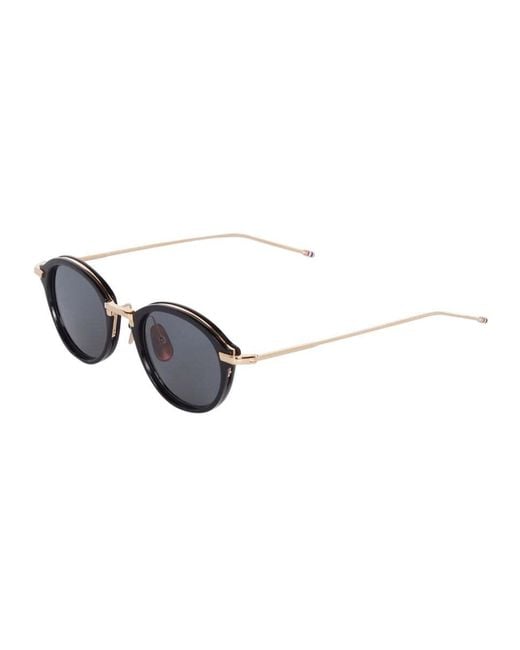 Thom Browne White Eyewear Round Frame Sunglasses for men
