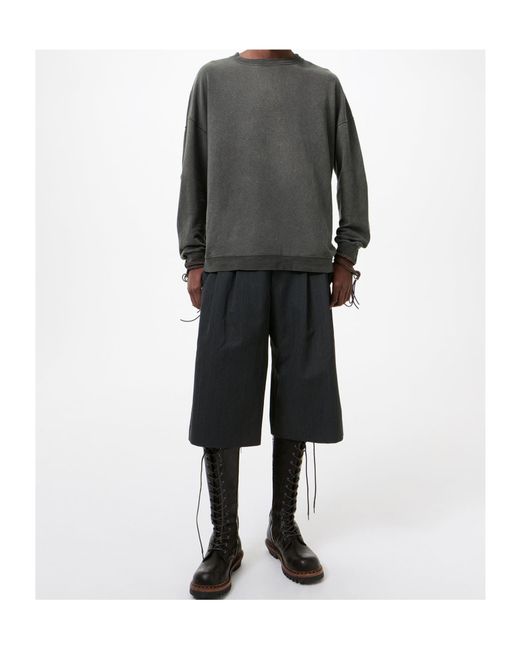 Our Legacy Gray Relaxed Crewneck Sweatshirt for men