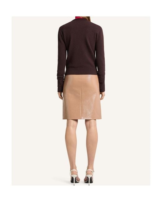 Courreges Natural Courrèges Vinyl Midi Skirt