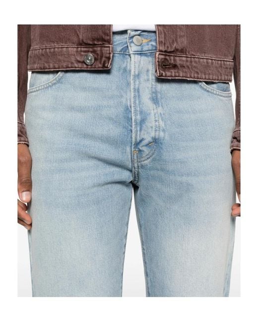 Haikure Blue Fergus Logo Patch Jeans for men