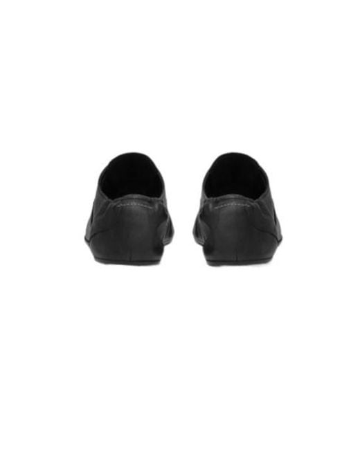 MM6 by Maison Margiela Black Square-Toe Lace-Up Shoes for men