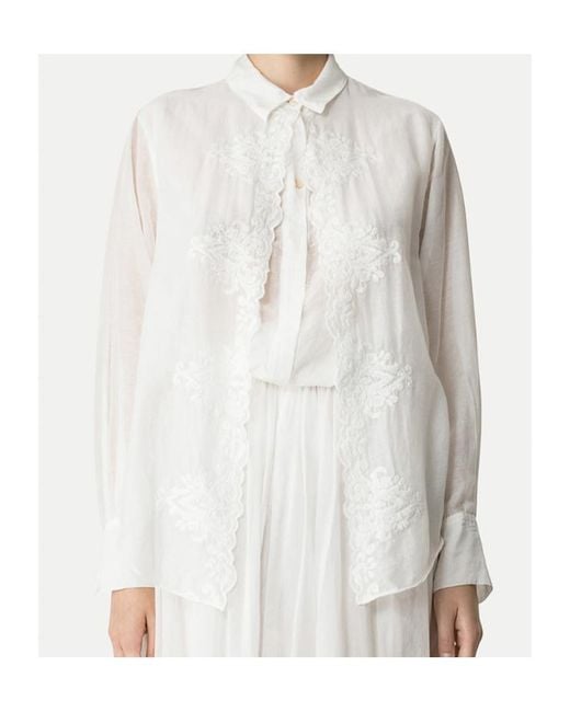 Forte_forte White Embroidered Shirt