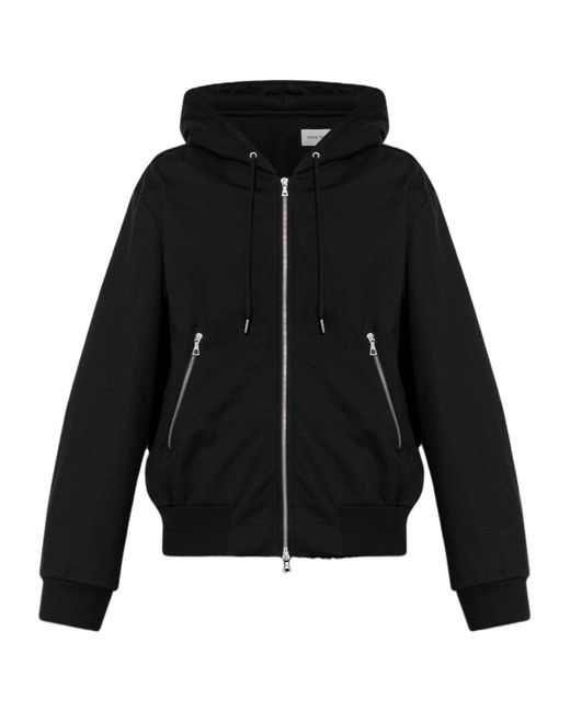 Dries Van Noten Black Schwarz Kapuzenpullover for men