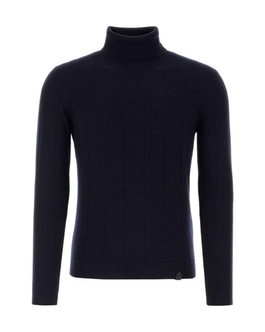 Brioni Blue Turtleneck Sweater for men