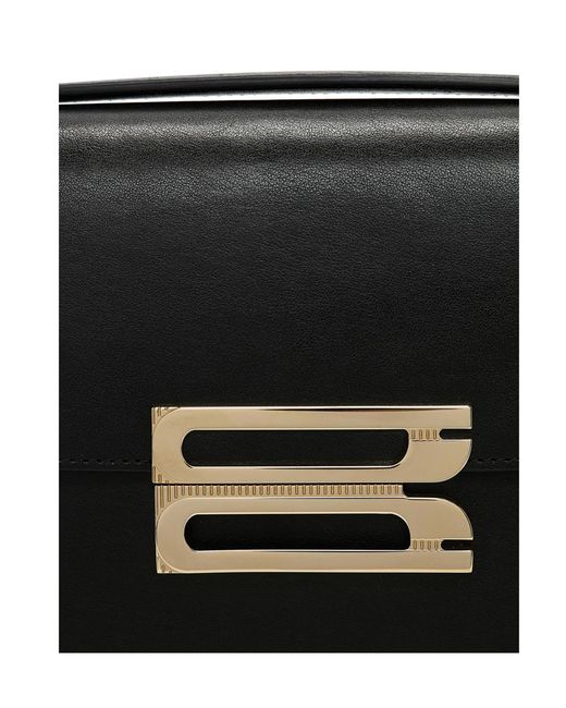 Victoria Beckham Black Flap Shoulder Bag