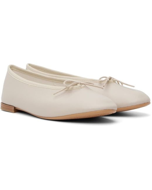 Repetto White Lilouh Ballet Flats