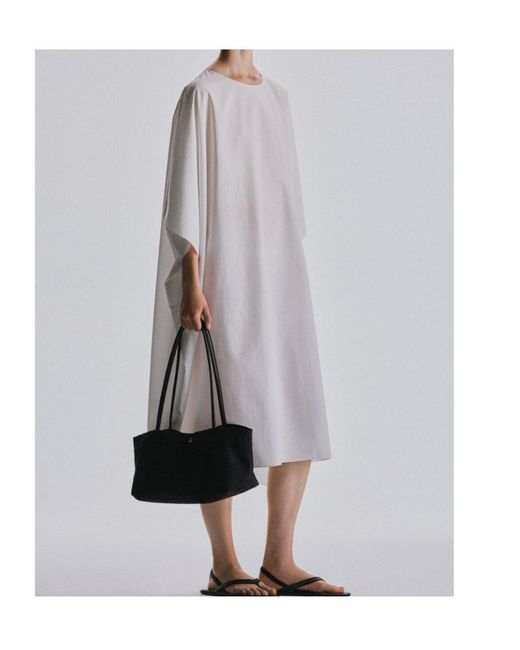 The Row White Julen Mini Dress